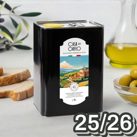 Oliwa Extra Vergine Casa di Orfeo 3 litry Sycylia 2025/2026, Włochy