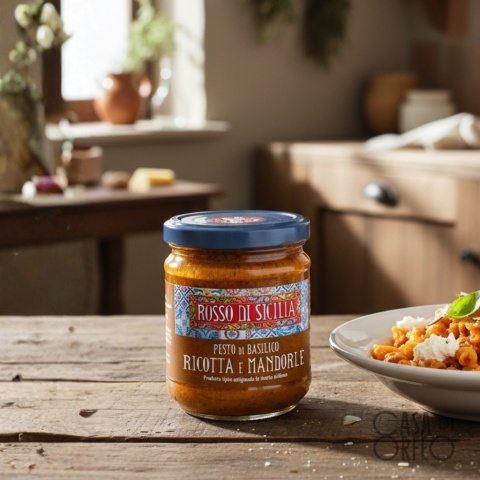 Pesto z ricottą, bazylią i migdałami 180g