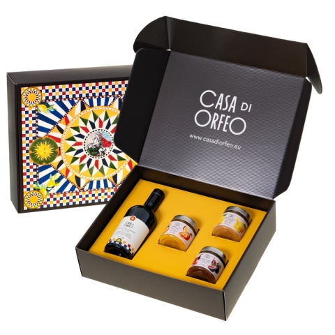 Dolce Vita - oliwa EVO + marmolady z pomarańczy i cytryn oraz konfitura z fig