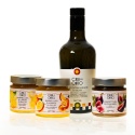 Dolce Vita - oliwa EVO + marmolady z pomarańczy i cytryn oraz konfitura z fig