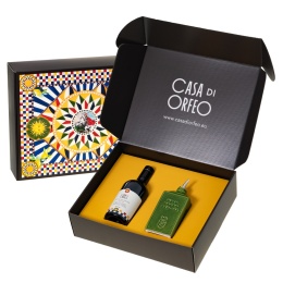 Włoski prezent - oliwa EVO + oliera Lattina Verde 300 ml